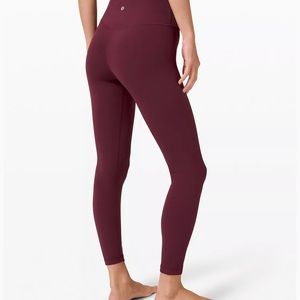 Lululemon align 25” size 2 cassis